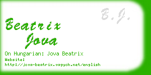 beatrix jova business card